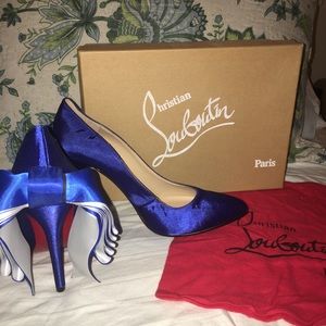 Christian Louboutins - Royal Blue Bow